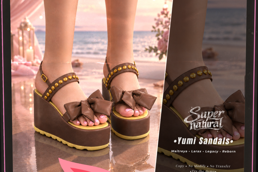 Yumi Sandals - Legacy/Maitreya/Reborn/+mods, L$588