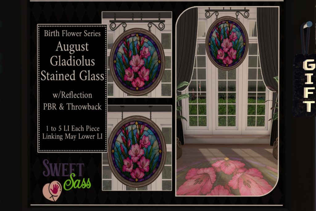 Gladiolus Stained Glass, L$250