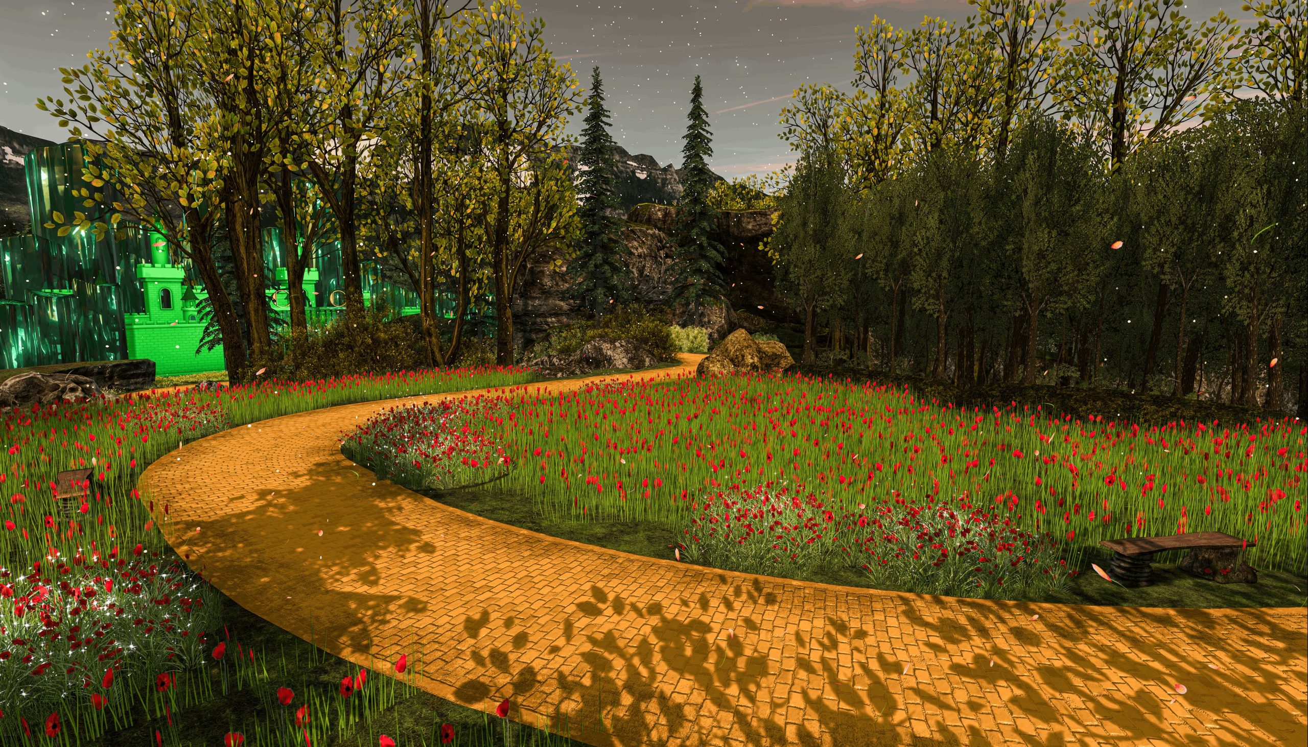 FOLLOW THE YELLOW BRICK ROAD TO THE EMERALD VALE