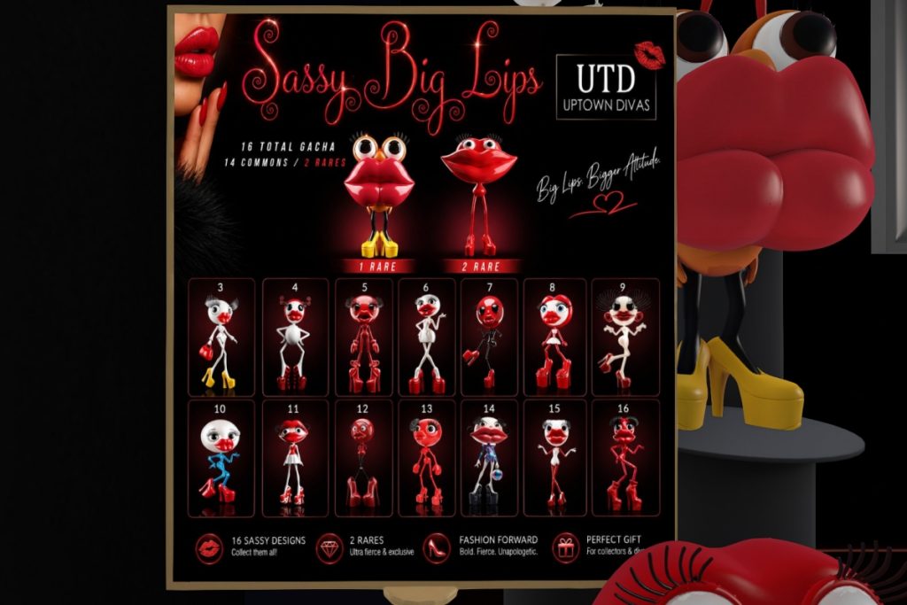 Sassy Big Lips Collection, L$75 per play