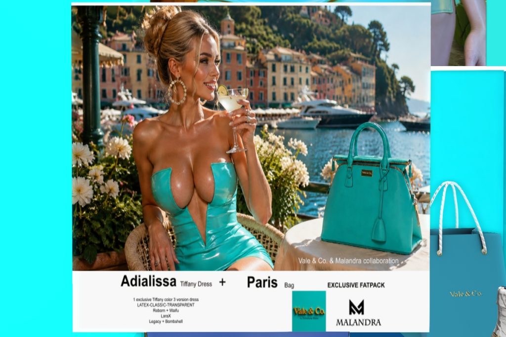 Adialissa Tiffany Dress &amp; Paris Bag - Legacy/MaitreyaX/Reborn/+mods, L$1299 each/L$2450 FP