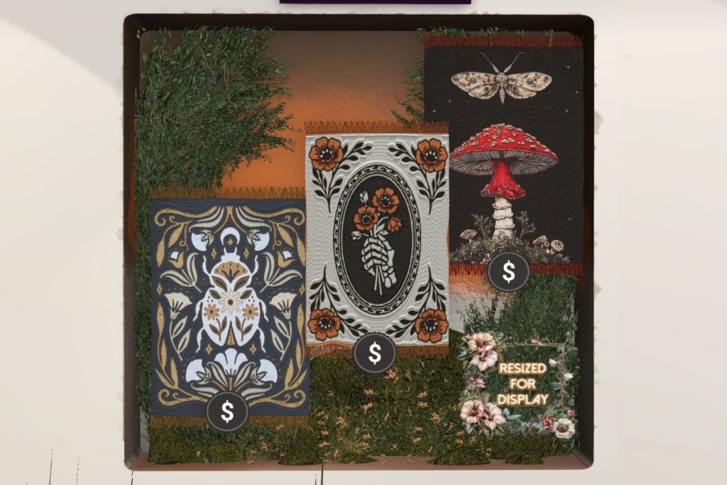 Muertos Flora Area Rugs	<a href="https://maps.secondlife.com/secondlife/Adventure/83/135/27" target="_blank">Teleport</a>