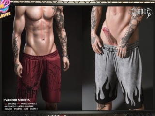 Evander Shorts - GianniX/Jake/Legacy/+mods, L$389 each/L$889 FP