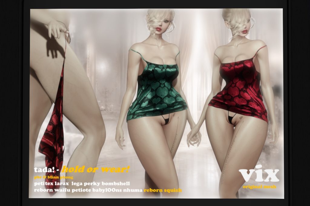 Ta-Da! Dress - Legacy/MaitreyaX/Nhumana/Reborn/+mods, L$500 each/L$2000 FP