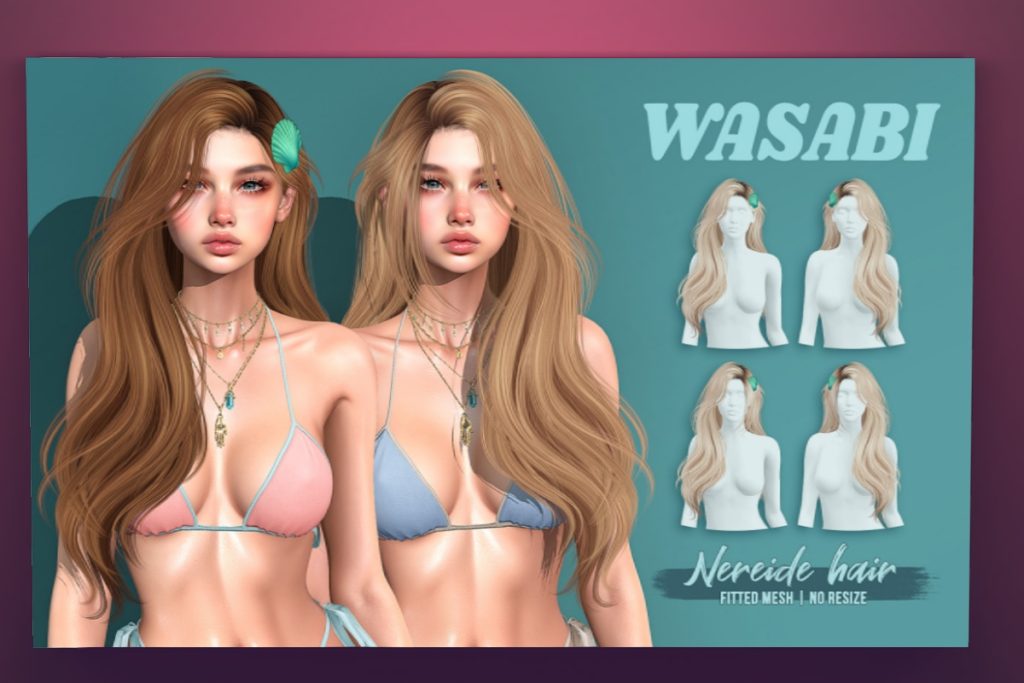 Nereide Hair, L$275 each/L$400 FP