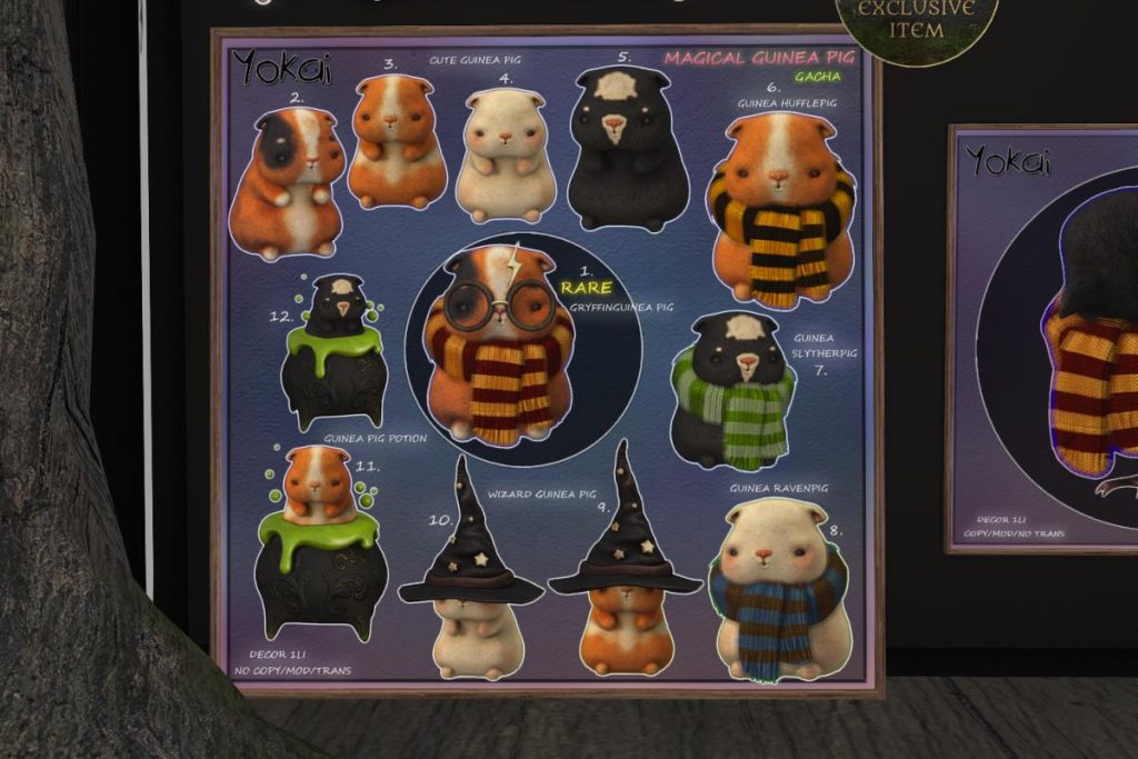 Magical Guinea Pig, L$59 per play
